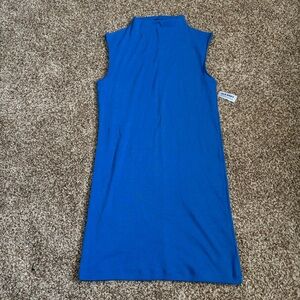 NWT || Old Navy || Blue Mockneck Fitted Midi Dress Size L